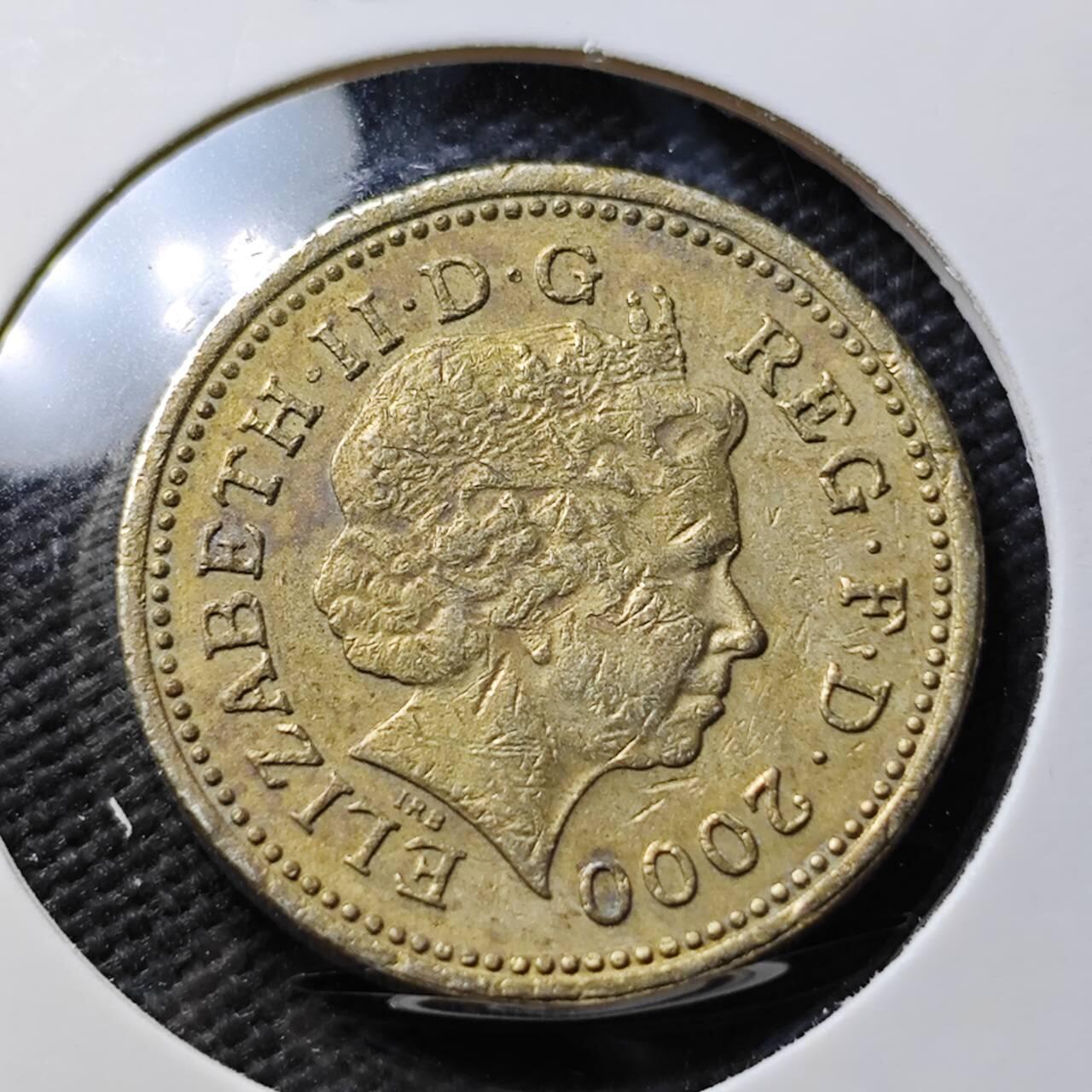 KK钱币收藏小铺 第377期  2月预留时间 周末发货 英国1镑 龙 