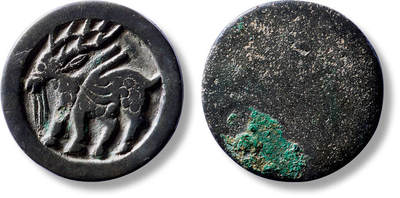 上海匡时2025年秋季拍卖会 中国历代钱币 铜镜专场 - 早期麒麟棋子钱一枚 早期麒麟棋子钱一枚，直径：30.7mm，厚：2.9mm，重量：12.9g