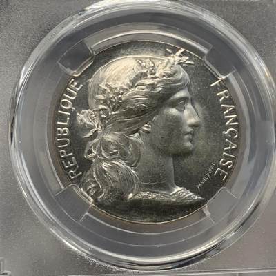 掌中浮雕-藏着的欧洲第045场 - 1894年法国玛丽安娜银章，32.3mm，16.3g