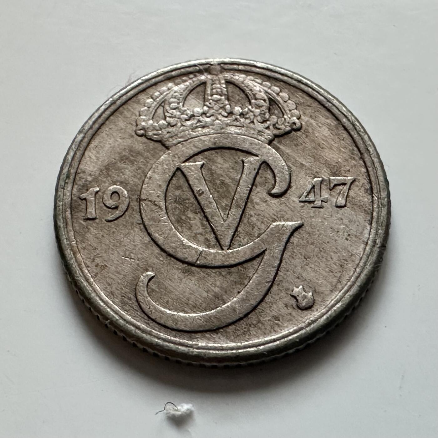 🌹外币初藏🌹🐯2025年第139场  每周二四六晚8️⃣点 接代拍 瑞典1947年10欧尔