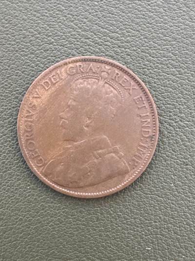 ❤️【币观天下】❤️ 第334期钱币拍卖- 2025.12.12周五晚上6点半场-长期征集拍品 - 英属印度1913年乔五1安娜铜币