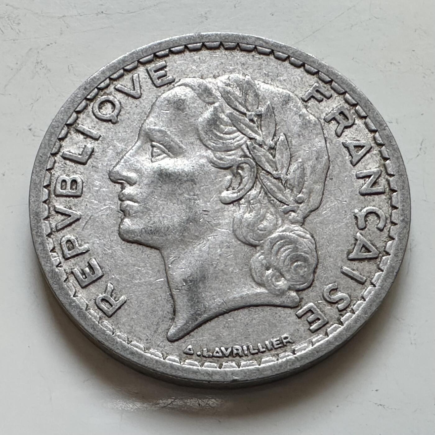 🌹外币初藏🌹🐯2025年第139场  每周二四六晚8️⃣点 接代拍 法国1947年B版5法郎