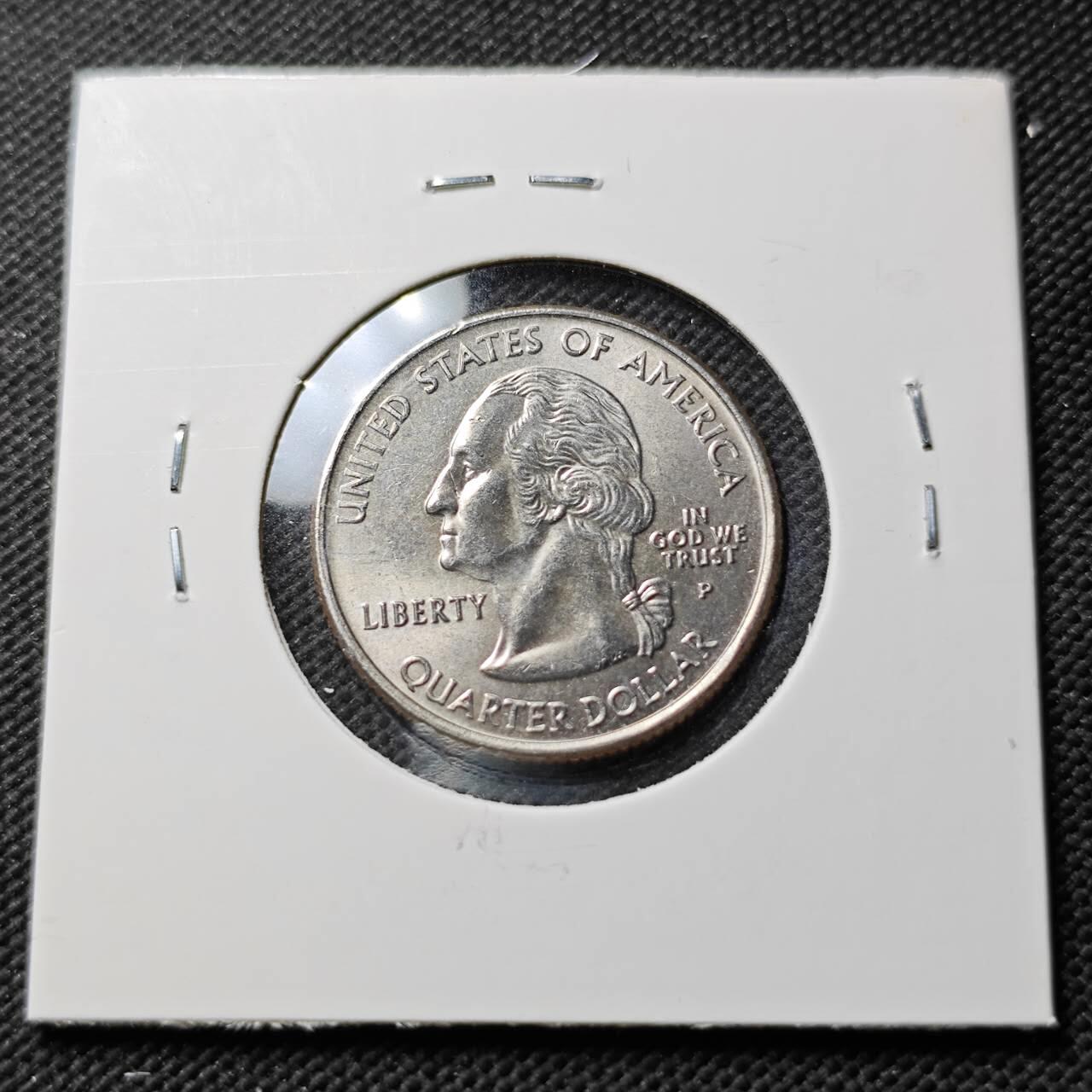 KK钱币收藏小铺 第376期  2月预留时间 周末发货  美国25分纪念币 好品