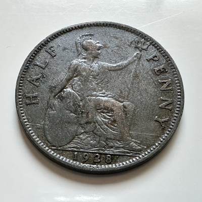 🌹外币初藏🌹🐯2025年第139场  每周二四六晚8️⃣点 接代拍 - 英国1928年半便士