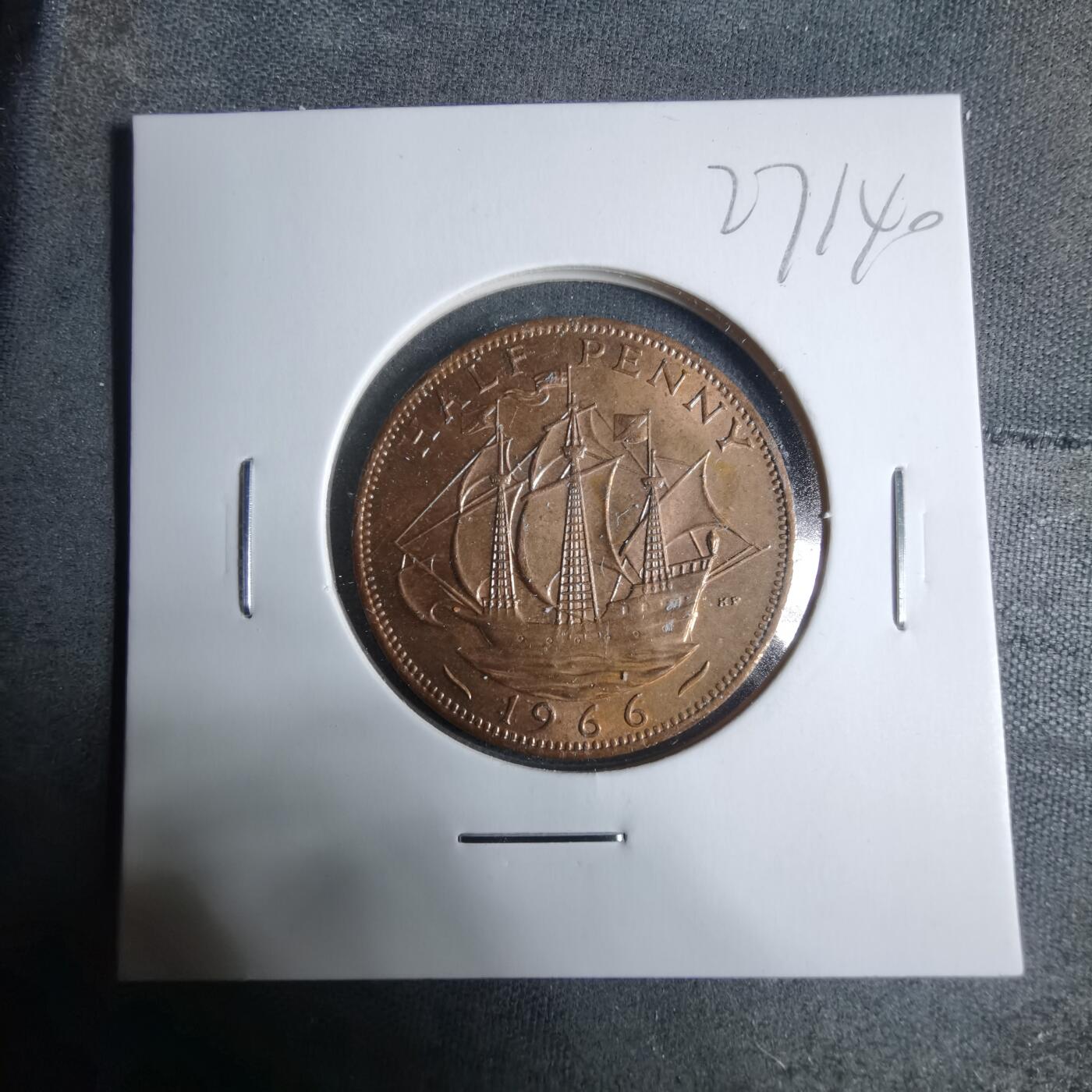 沼泽如烟--第927场 英国1966年半便士