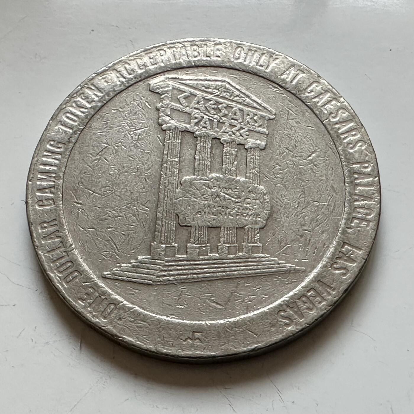 🌹外币初藏🌹🐯2025年第139场  每周二四六晚8️⃣点 接代拍 美国拉斯维加斯1979年凯撒赌场一美元代用币