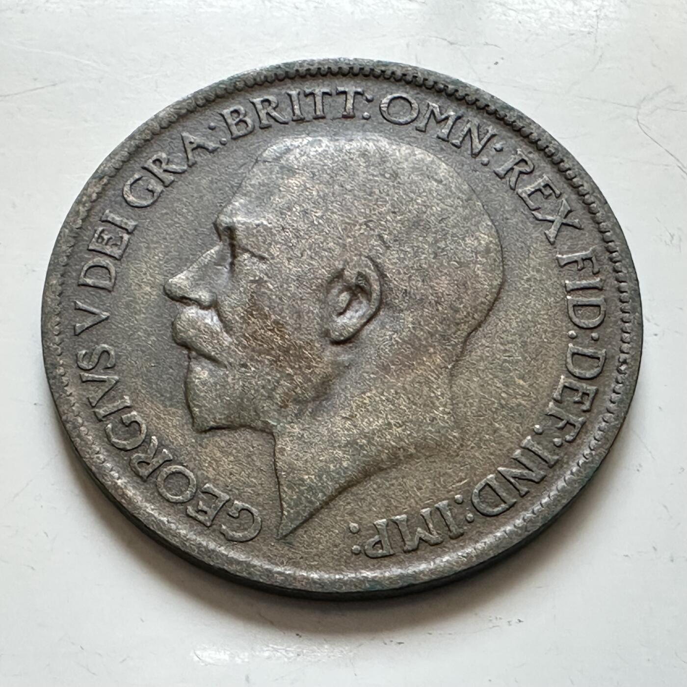 🌹外币初藏🌹🐯2025年第139场  每周二四六晚8️⃣点 接代拍 英国1920年半便士 a