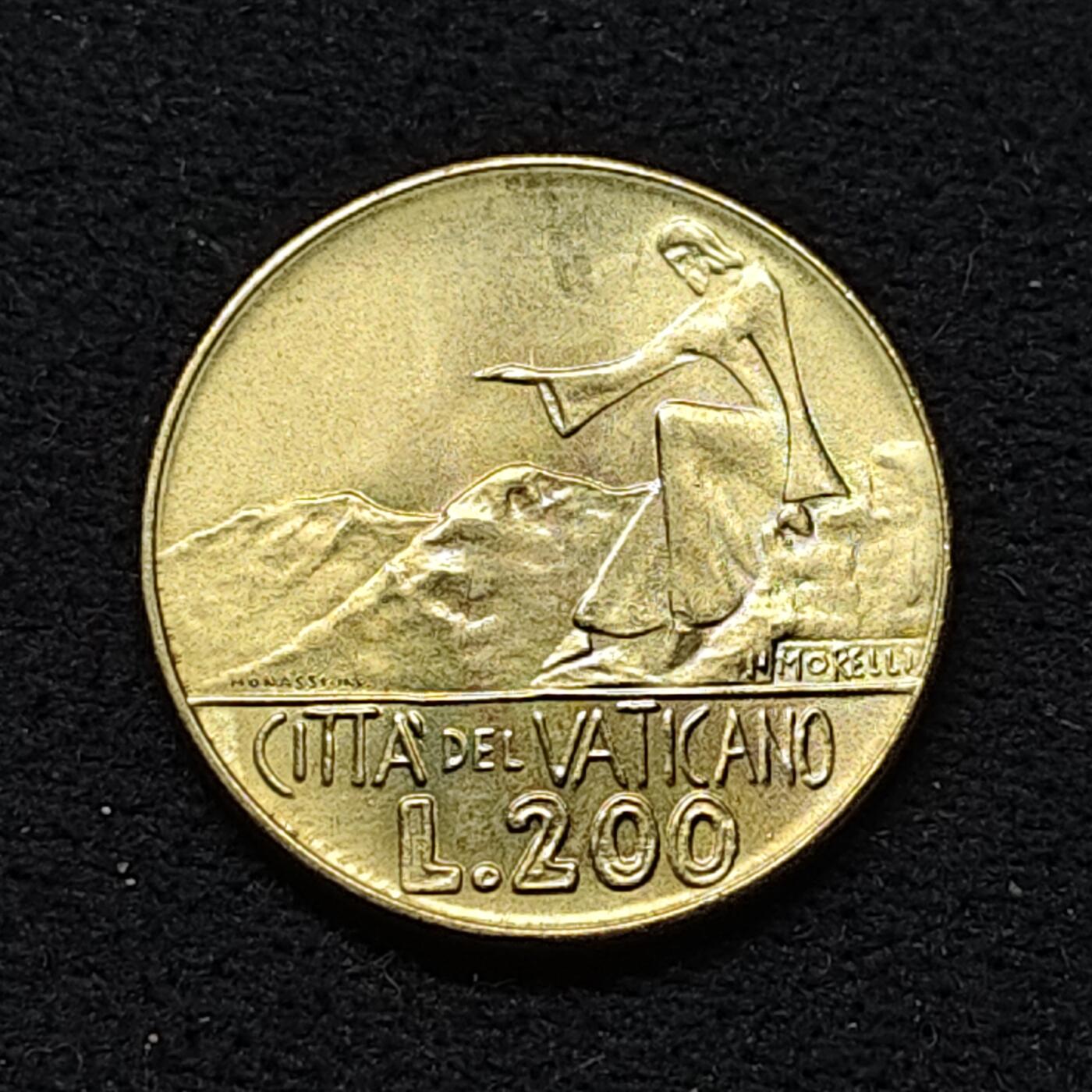 【全场包邮】纯粹捡漏拍484场（免费代拍第21场） 梵蒂冈1978年帕维尔六世200里拉-山间布道