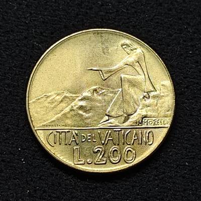 【全场包邮】纯粹捡漏拍484场（免费代拍第21场） - 梵蒂冈1978年帕维尔六世200里拉-山间布道