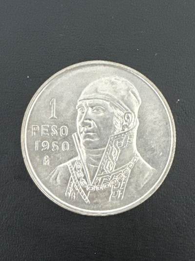 ❤️【币观天下】❤️ 第334期钱币拍卖- 2025.12.12周五晚上6点半场-长期征集拍品 - 墨西哥银币1950年1比索