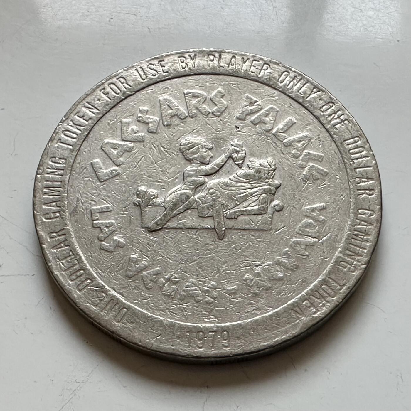 🌹外币初藏🌹🐯2025年第139场  每周二四六晚8️⃣点 接代拍 美国拉斯维加斯1979年凯撒赌场一美元代用币