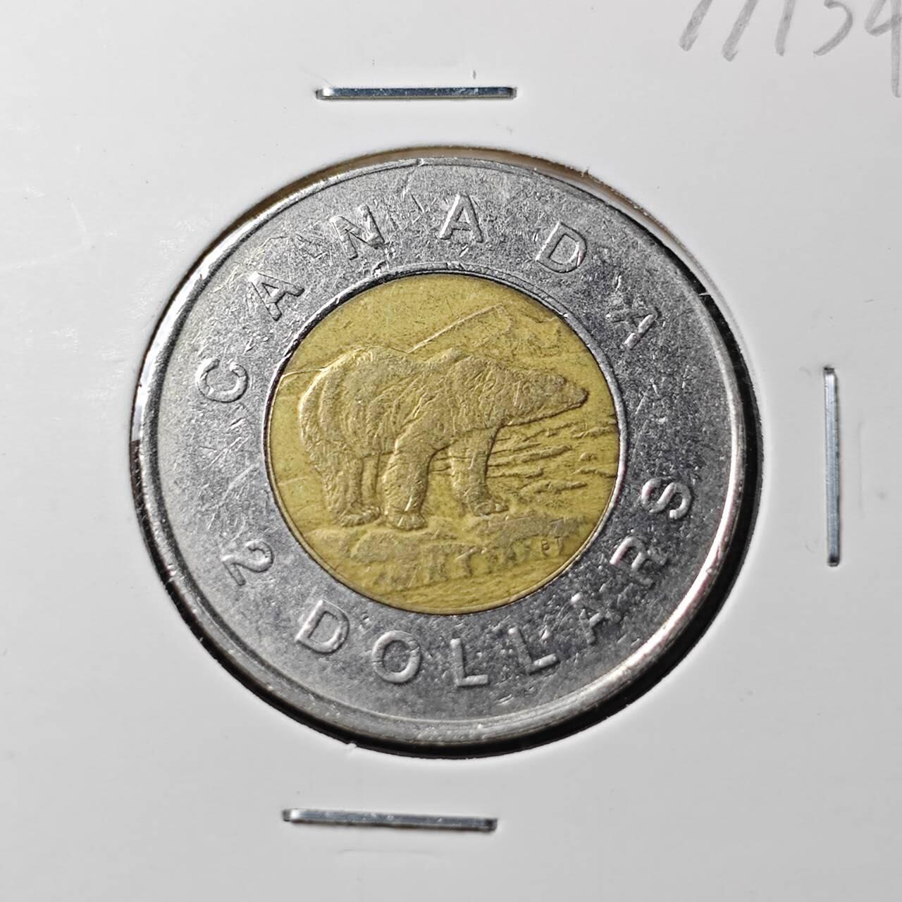 KK钱币收藏小铺 第377期  2月预留时间 周末发货  加拿大2元