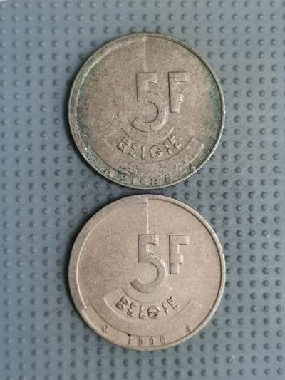 2025年第137场各国散币拍卖（总第137场） - 比利时5法郎荷兰语版2枚