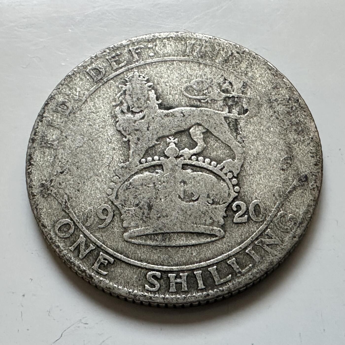 🌹外币初藏🌹🐯2025年第139场  每周二四六晚8️⃣点 接代拍 英国1920年一先令银币