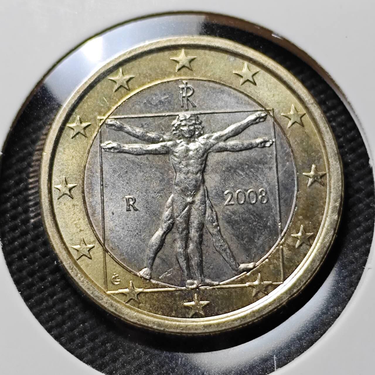 KK钱币收藏小铺 第377期  2月预留时间 周末发货  意大利1欧 好品