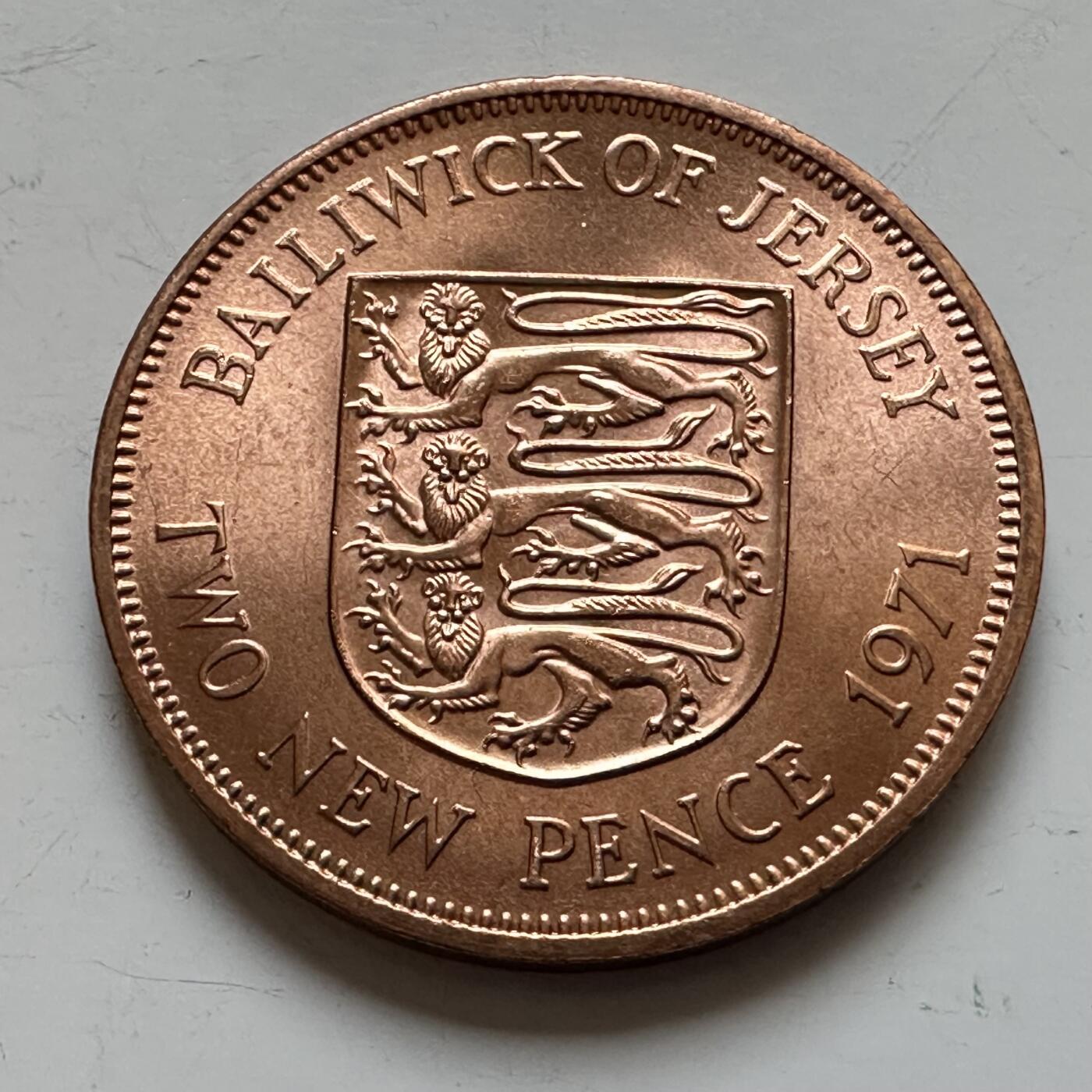 🌹外币初藏🌹🐯2025年第139场  每周二四六晚8️⃣点 接代拍 泽西岛1971年2便士a