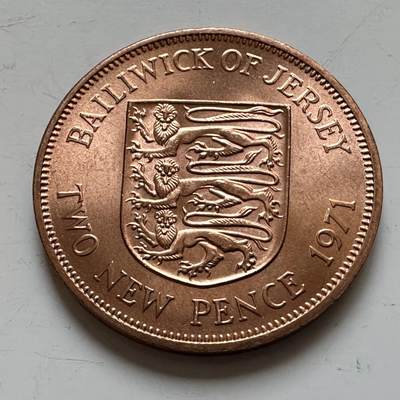 🌹外币初藏🌹🐯2025年第139场  每周二四六晚8️⃣点 接代拍 - 泽西岛1971年2便士a