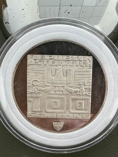 ❤️【币观天下】❤️ 第334期钱币拍卖- 2025.12.12周五晚上6点半场-长期征集拍品 - 奥地利1976年冬奥会100先令银币（1）