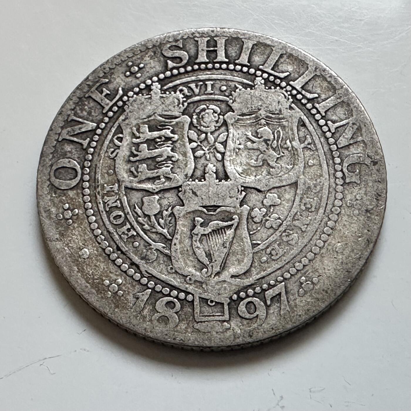 🌹外币初藏🌹🐯2025年第139场  每周二四六晚8️⃣点 接代拍 英国1897年一先令银币