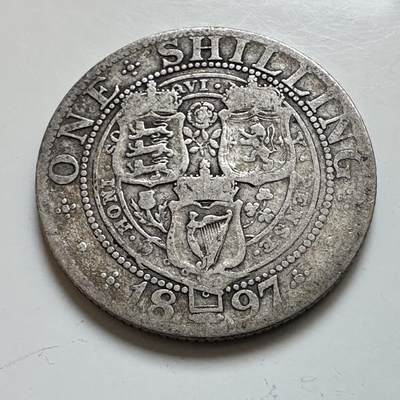 🌹外币初藏🌹🐯2025年第139场  每周二四六晚8️⃣点 接代拍 - 英国1897年一先令银币