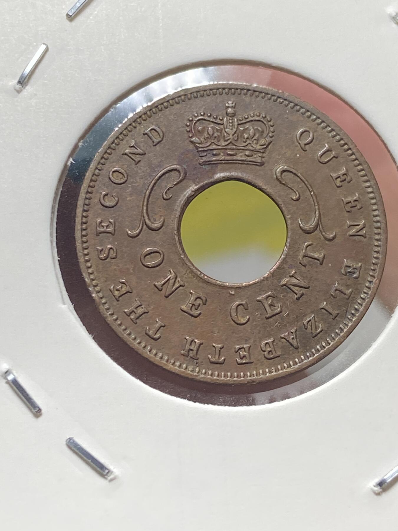 2025年第一百三十五场(总第一百六十一场）外国好品纸夹散币场(免佣金) 英属东非1962年1分(伊丽莎白二世时期，H标，喜敦厂造)