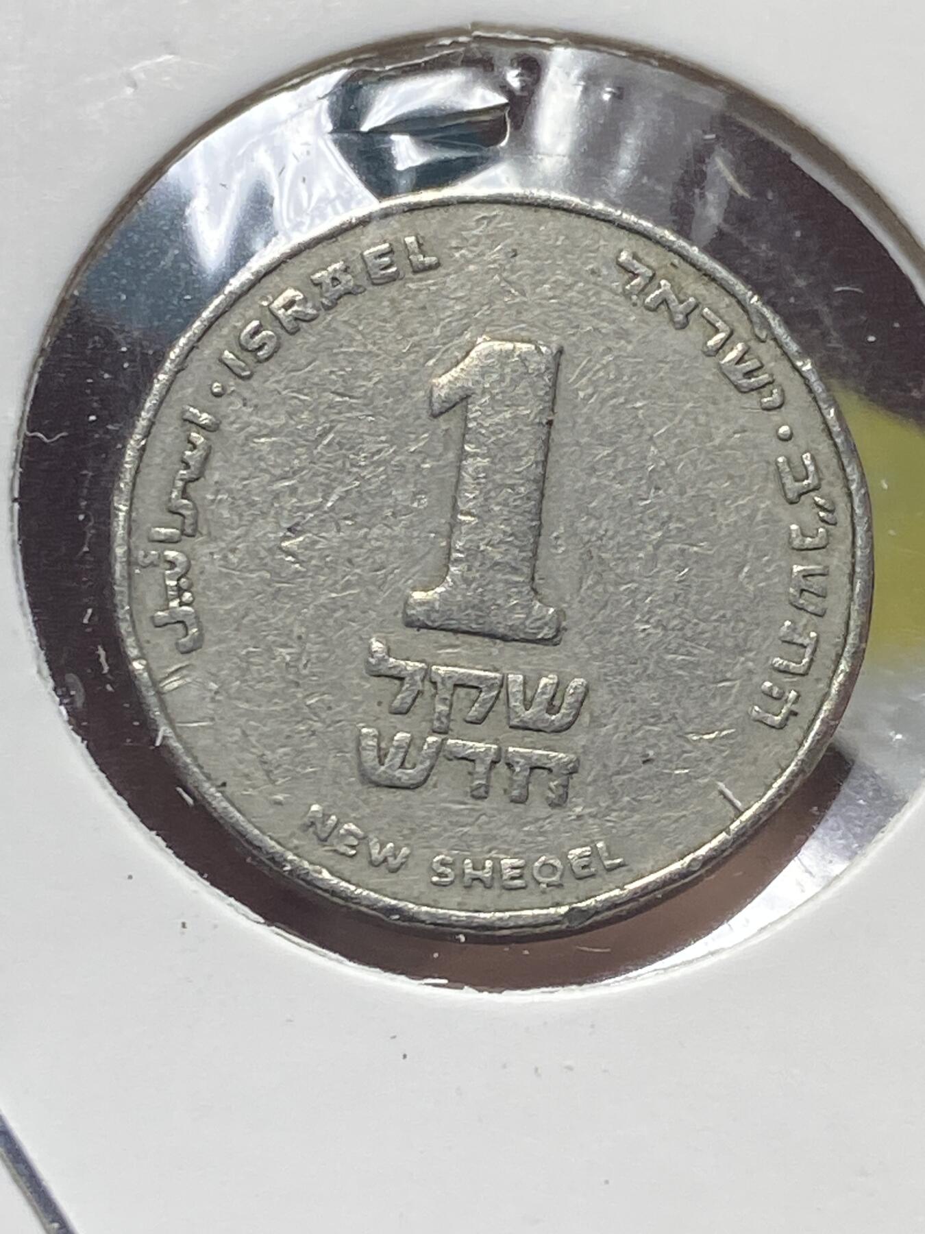 2025年第一百三十五场(总第一百六十一场）外国好品纸夹散币场(免佣金) 以色列🇮🇱1992年1新谢克尔(犹太历5752年)