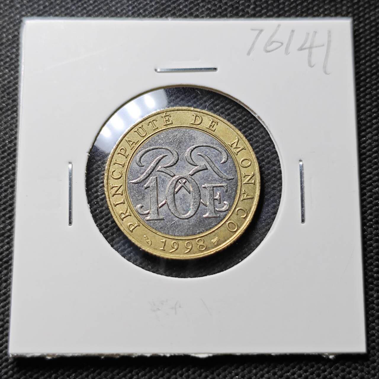 KK钱币收藏小铺 第376期  2月预留时间 周末发货  摩洛哥10法郎双色币