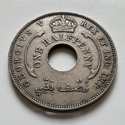 🌹外币初藏🌹🐯2025年第139场  每周二四六晚8️⃣点 接代拍 - 英属西非1932年半便士