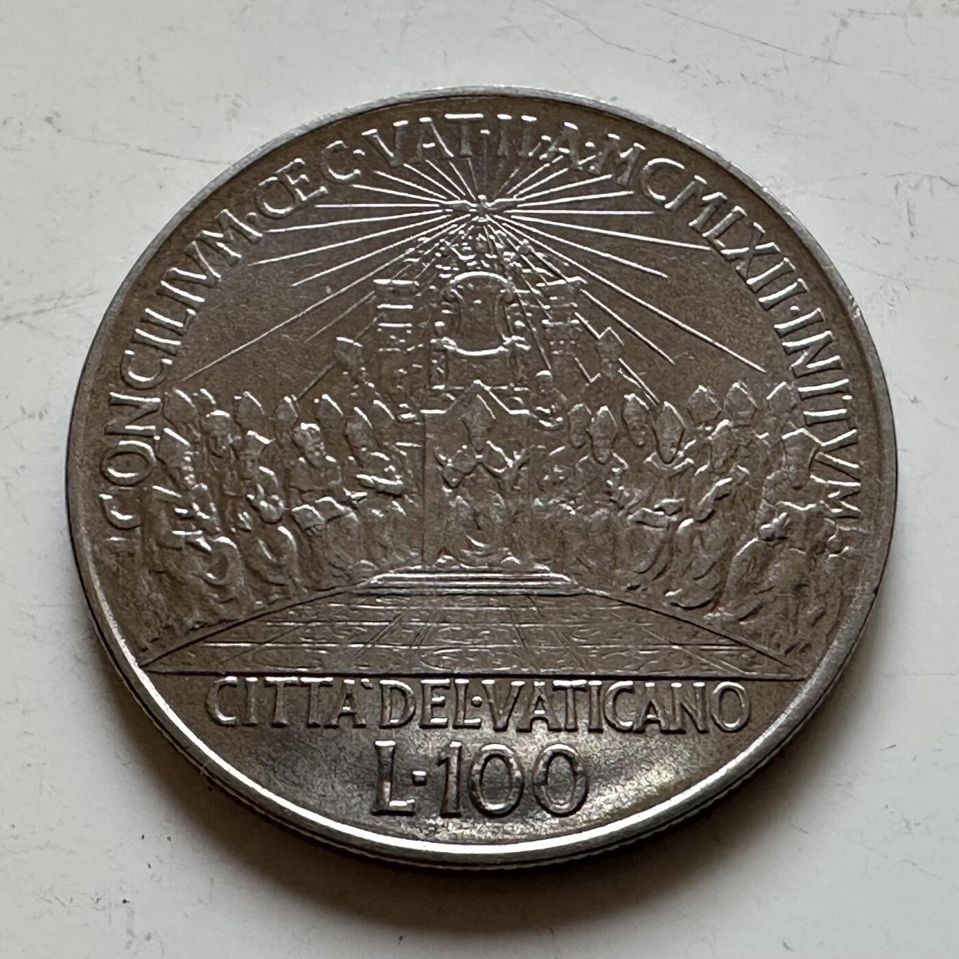 🌹外币初藏🌹🐯2025年第139场  每周二四六晚8️⃣点 接代拍 梵蒂冈1962年100里拉