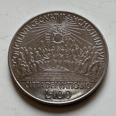 🌹外币初藏🌹🐯2025年第139场  每周二四六晚8️⃣点 接代拍 - 梵蒂冈1962年100里拉