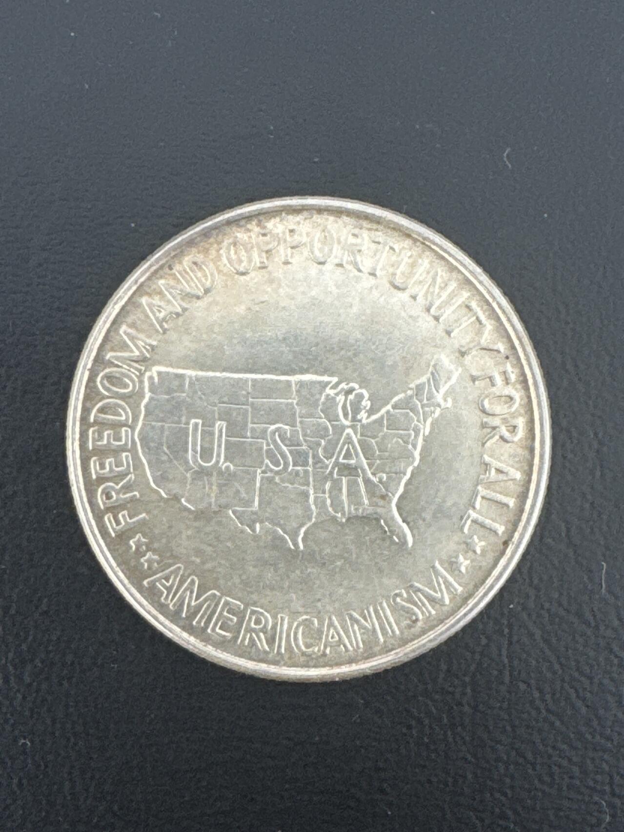 ❤️【币观天下】❤️ 第334期钱币拍卖- 2025.12.12周五晚上6点半场-长期征集拍品 美国1952年地图半圆银币