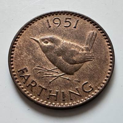 🌹外币初藏🌹🐯2025年第139场  每周二四六晚8️⃣点 接代拍 - 英国1951年一法新 a