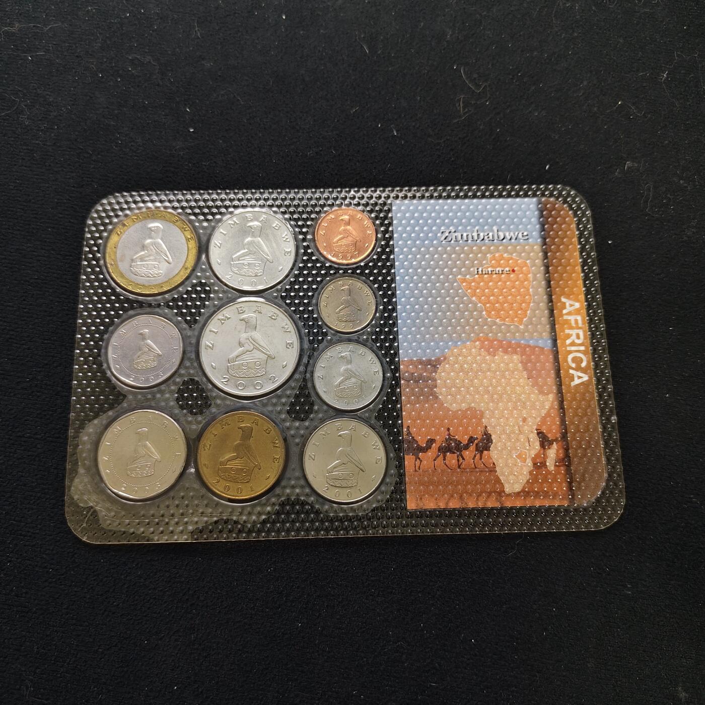【全场包邮】纯粹捡漏拍484场（免费代拍第21场） 津巴布韦1997-2003年10枚封装套币