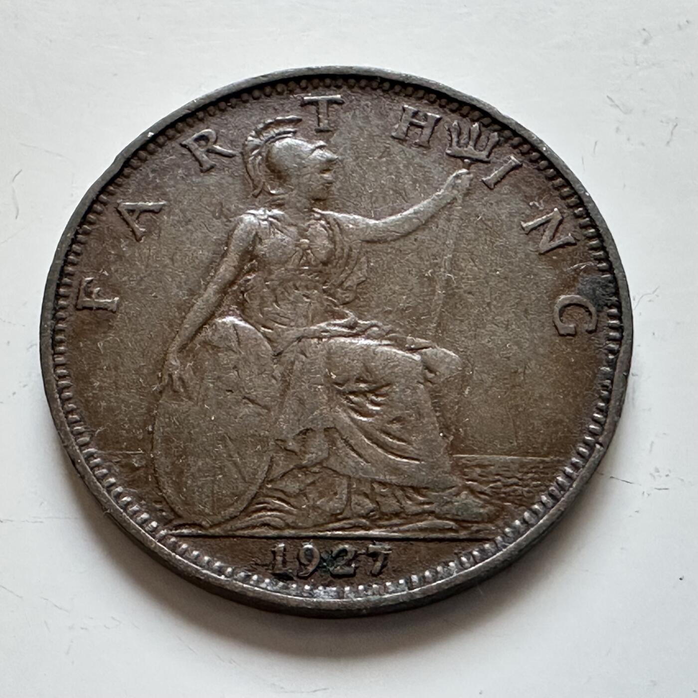 🌹外币初藏🌹🐯2025年第139场  每周二四六晚8️⃣点 接代拍 英国1927年一法新