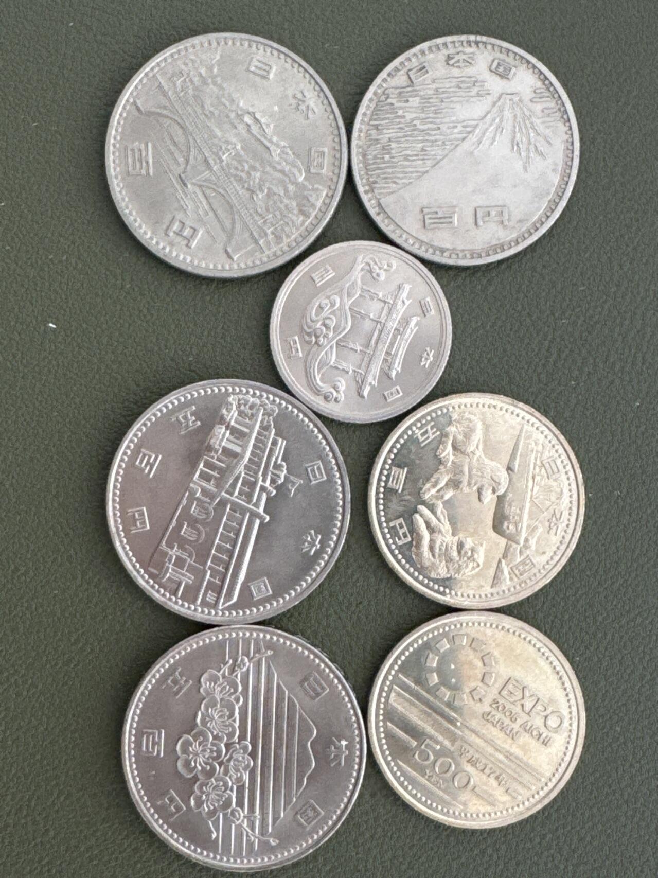 ❤️【币观天下】❤️ 第334期钱币拍卖- 2025.12.12周五晚上6点半场-长期征集拍品 日本铜镍纪念币7枚一组