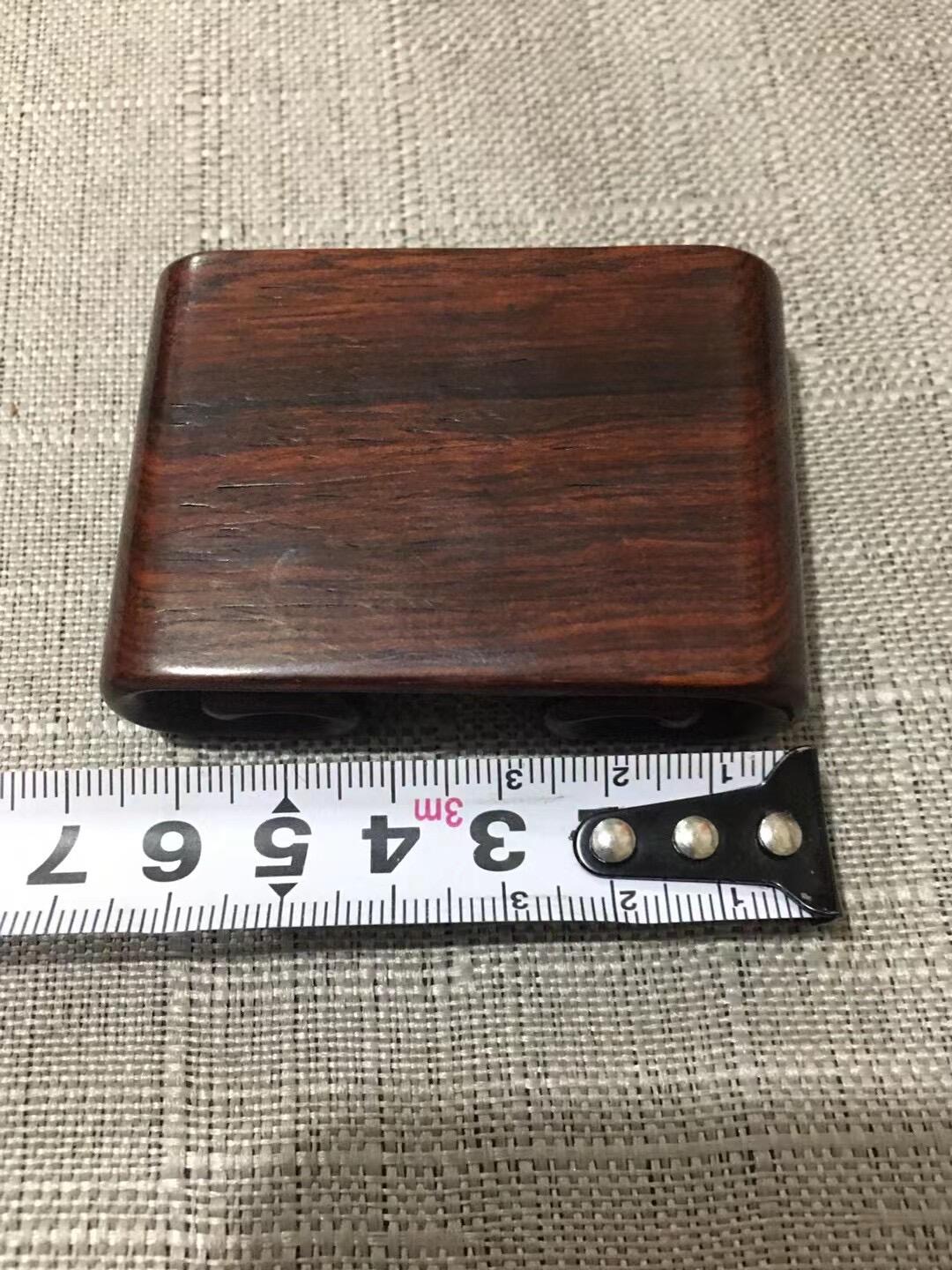 民国下卷红木座，摆设小精品，包浆好，造型漂亮，见图示