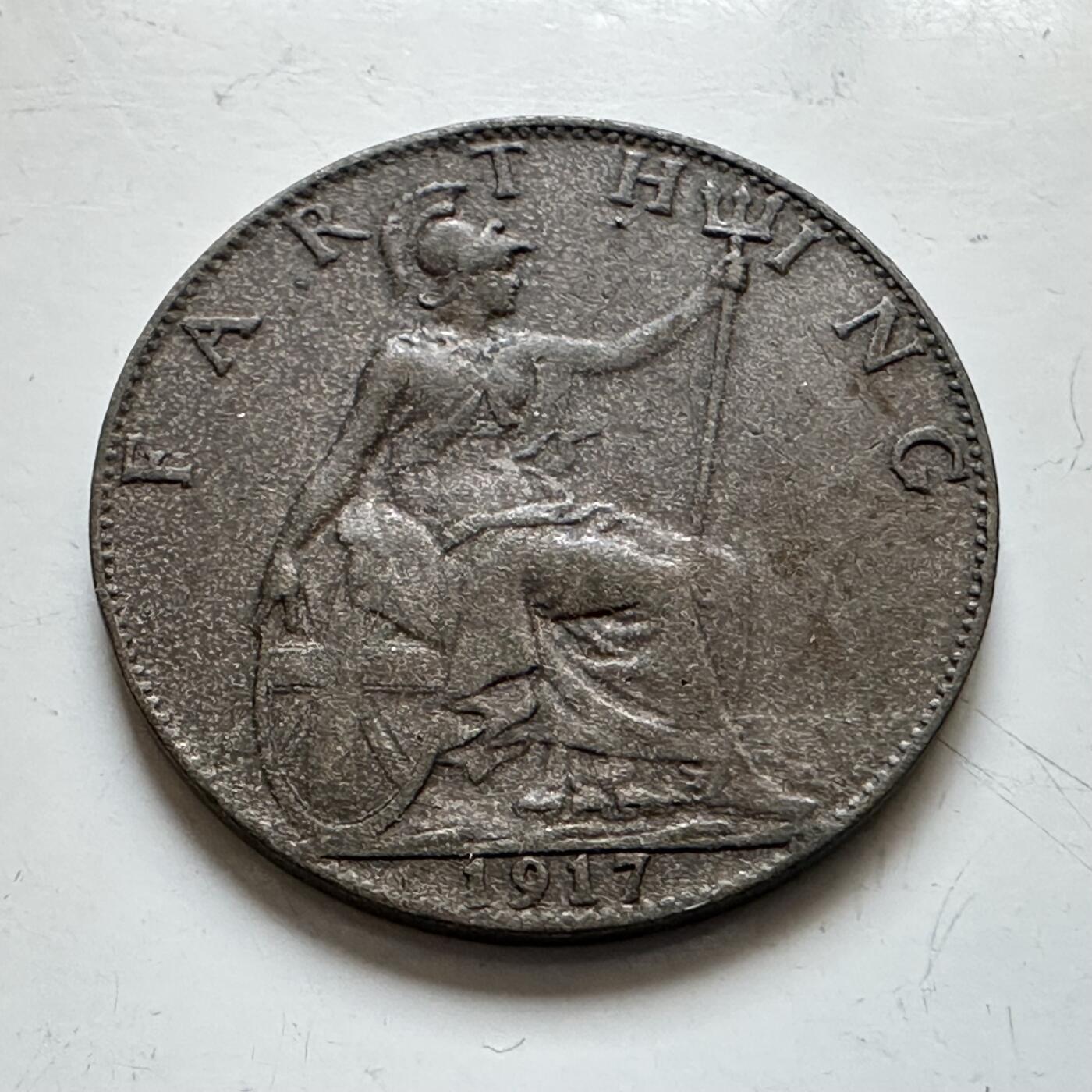 🌹外币初藏🌹🐯2025年第139场  每周二四六晚8️⃣点 接代拍 英国1917年一法新