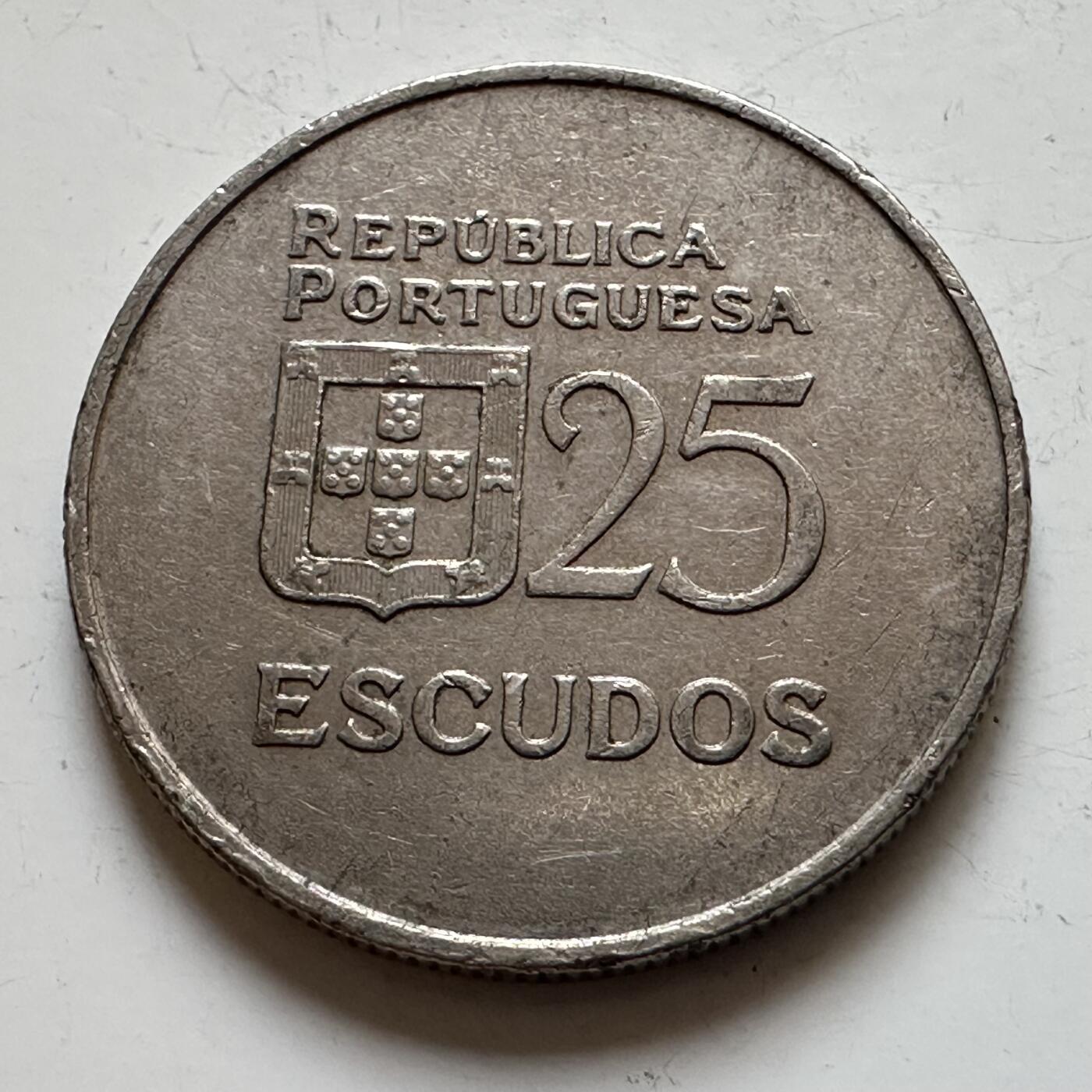 🌹外币初藏🌹🐯2025年第139场  每周二四六晚8️⃣点 接代拍 葡萄牙1980年25埃斯库多