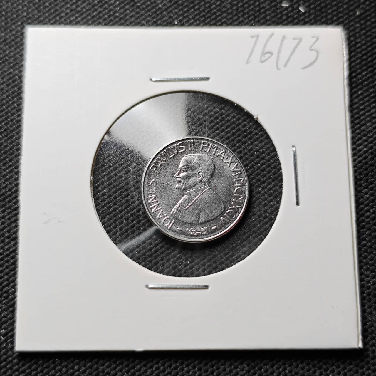 KK钱币收藏小铺 第376期  2月预留时间 周末发货  梵蒂冈50里拉 少见