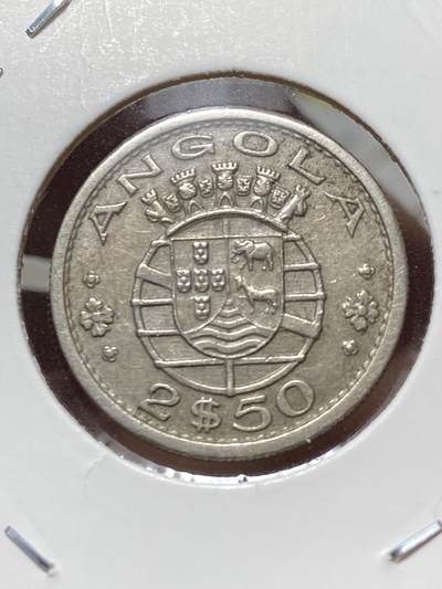 2025年第一百三十五场(总第一百六十一场）外国好品纸夹散币场(免佣金) - 葡属安哥拉1967年2.5埃斯库多(葡萄牙海外省时期)