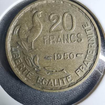 沼泽如烟--第927场 - 法国1950年20法郎