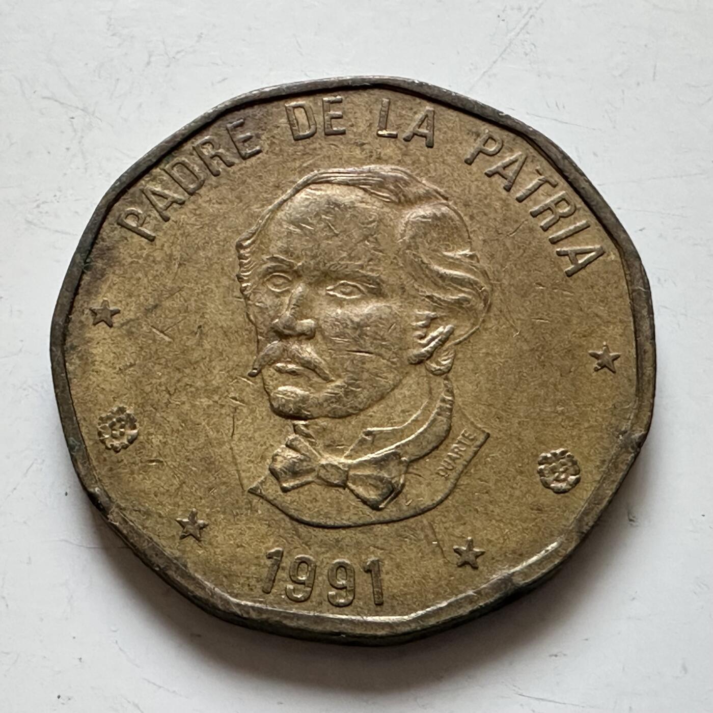 🌹外币初藏🌹🐯2025年第139场  每周二四六晚8️⃣点 接代拍 多米尼加1991年一比索