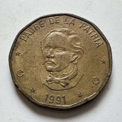 🌹外币初藏🌹🐯2025年第139场  每周二四六晚8️⃣点 接代拍 - 多米尼加1991年一比索