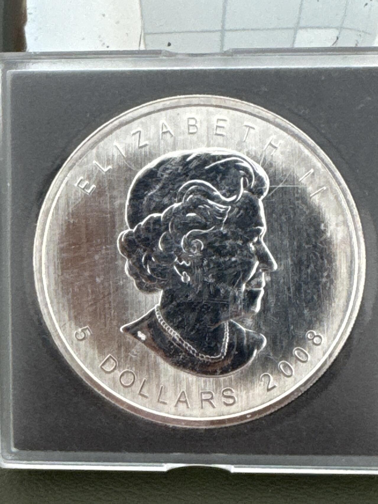 ❤️【币观天下】❤️ 第334期钱币拍卖- 2025.12.12周五晚上6点半场-长期征集拍品 加拿大2008年枫叶彩色银币