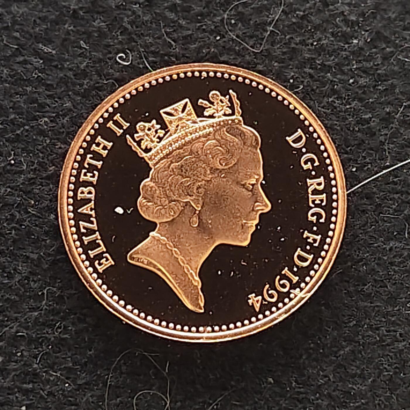 【全场包邮】纯粹捡漏拍484场（免费代拍第21场） 英国1994年1便士精制币