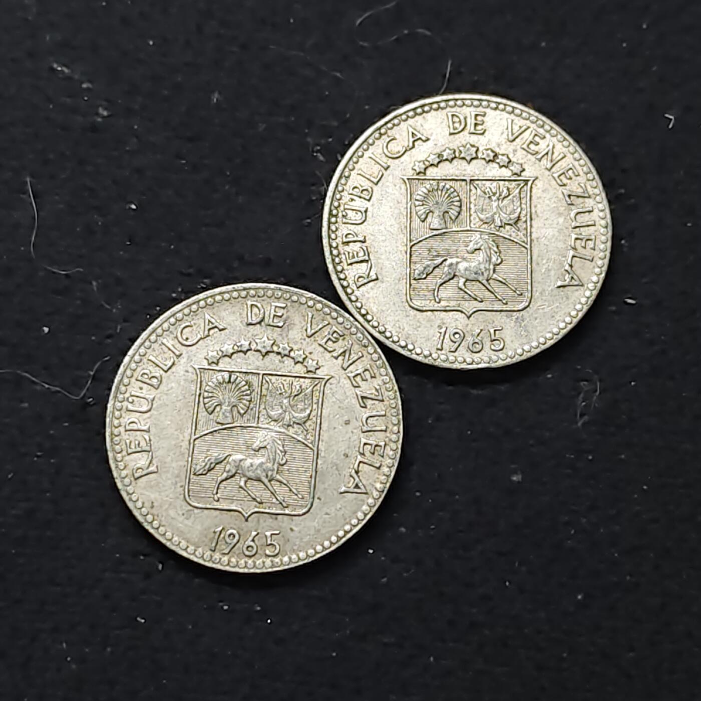 【全场包邮】纯粹捡漏拍484场（免费代拍第21场） 委内瑞拉1965年5分2枚一组