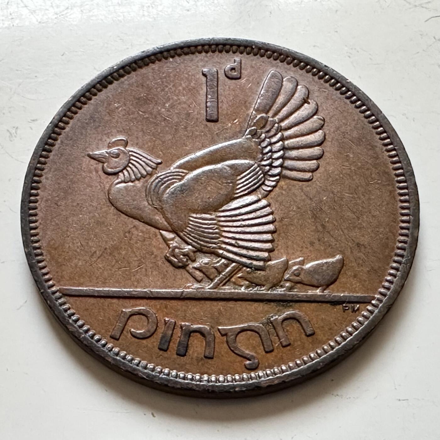 🌹外币初藏🌹🐯2025年第139场  每周二四六晚8️⃣点 接代拍 爱尔兰1965年一便士b