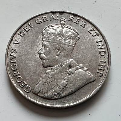 🌹外币初藏🌹🐯2025年第139场  每周二四六晚8️⃣点 接代拍 - 加拿大1924年五分