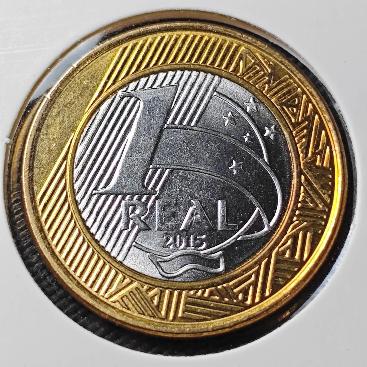 KK钱币收藏小铺 第377期  2月预留时间 周末发货  巴西1瑞尔双色币纪念币