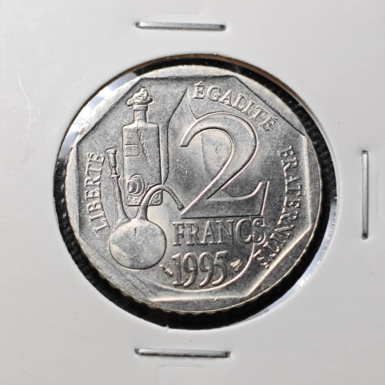 KK钱币收藏小铺 第376期  2月预留时间 周末发货  1995法国2法郎纪念币